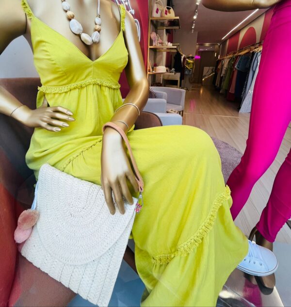Vestido longo linho resort - Imagem 3