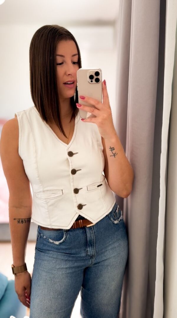 Colete Jeans Casual