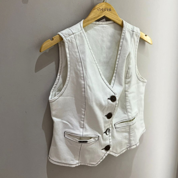 Colete Jeans Casual - Imagem 2