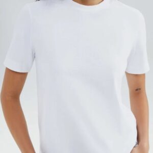 Blusa Feminina Manga Curta Super Cotton- Hering - Branca, M