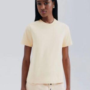 Blusa Feminina Manga Curta Super Cotton- Hering - Bege, P