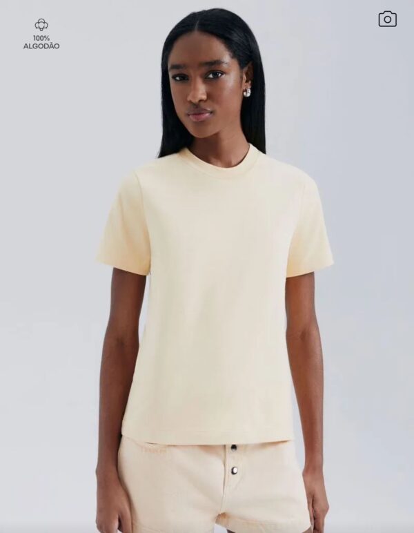 Blusa Feminina Manga Curta Super Cotton- Hering - Imagem 3