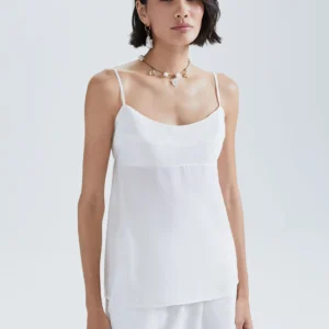 Regata Feminina Evasê Em Modal (K5YM) - Off white, G